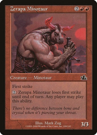 Zerapa Minotaur (Prophecy) Light Play