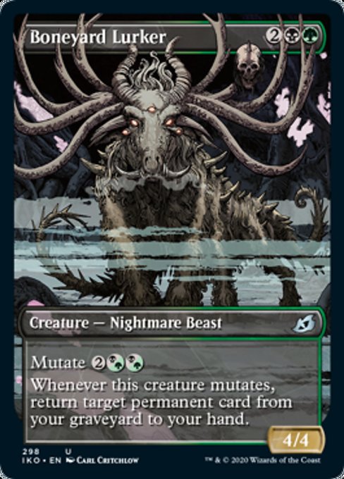 Boneyard Lurker (Showcase) (Ikoria: Lair of Behemoths) Light Play