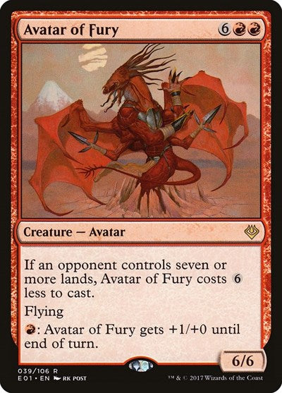 Avatar of Fury (Archenemy: Nicol Bolas) Light Play