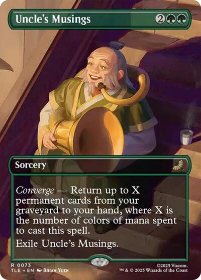 Uncle's Musings (Borderless) (Avatar: The Last Airbender: Eternal-Legal) Near Mint Foil