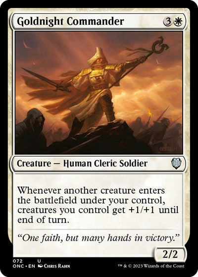Goldnight Commander (Commander: Phyrexia: All Will Be One) Light Play