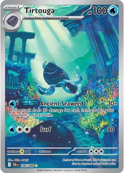Tirtouga - 106 (SV: Black Bolt) Near Mint Holofoil