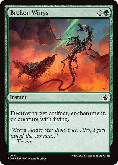 Broken Wings (Foundations) Light Play Foil
