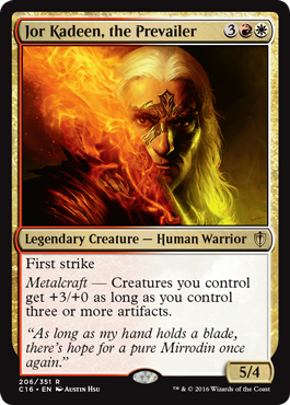 Jor Kadeen, the Prevailer (Commander 2016 Edition) Light Play