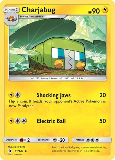 Charjabug (SM Base Set) Medium Play