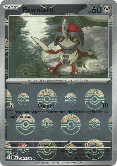 Pawniard (Poke Ball Pattern) (SV: Black Bolt) Light Play Holofoil