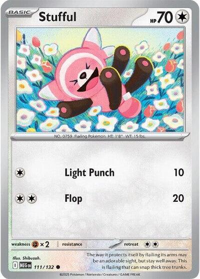 Stufful - 111 (ME01: Mega Evolution) Light Play Reverse Holofoil