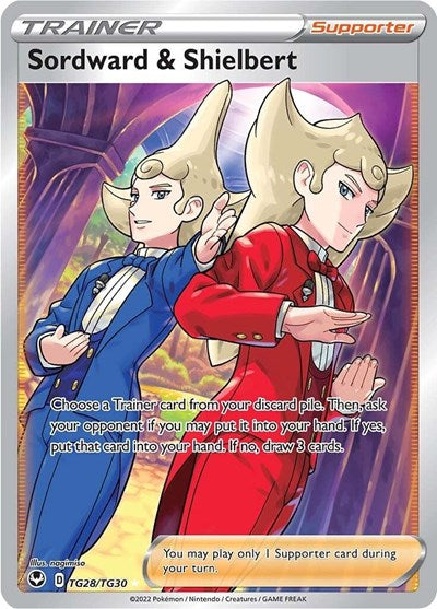 Sordward & Shielbert (SWSH12: Silver Tempest Trainer Gallery) Light Play Holofoil