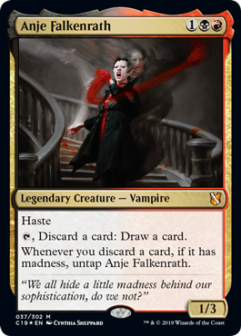 Anje Falkenrath (Commander 2019) Light Play Foil