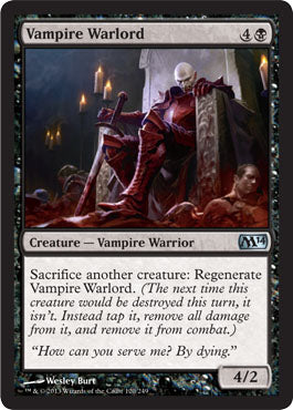Vampire Warlord (Magic 2014 Core Set) Light Play Foil