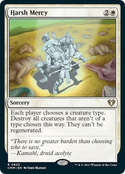 Harsh Mercy (Commander Masters) Light Play