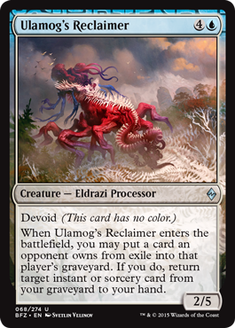 Ulamog's Reclaimer (Battle for Zendikar) Light Play
