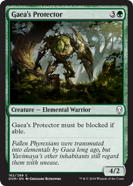 Gaea's Protector (Dominaria) Light Play