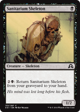 Sanitarium Skeleton (Shadows Over Innistrad) Light Play