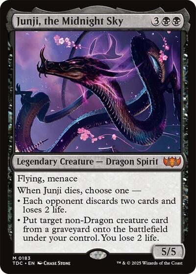 Junji, the Midnight Sky (Commander: Tarkir: Dragonstorm) Light Play