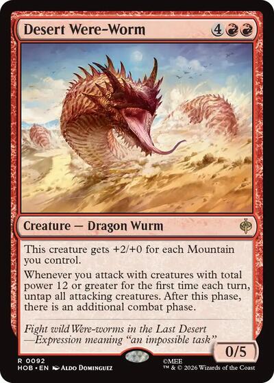 Desert Were-Worm (The Hobbit) Light Play Foil