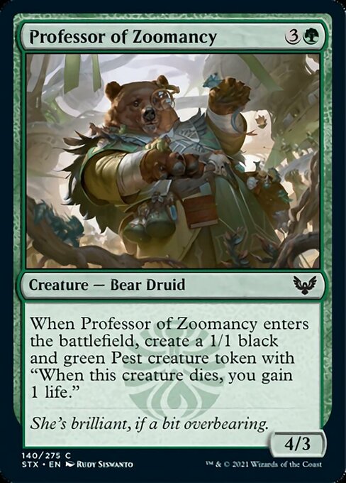 Professor of Zoomancy (Strixhaven) Light Play Foil