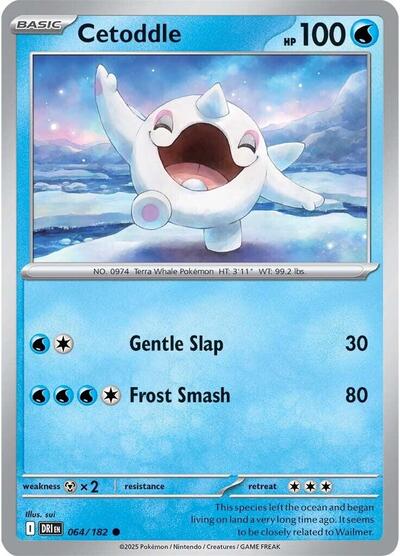 Cetoddle (SV10: Destined Rivals) Light Play Reverse Holofoil