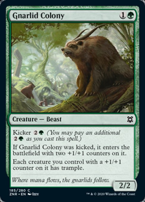 Gnarlid Colony (Zendikar Rising) Light Play