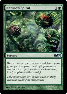 Nature's Spiral (Magic 2010 Core Set) Heavy Play