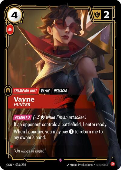 Vayne Hunter (Origins) Light Play Foil