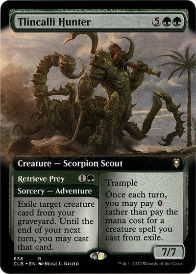 Tlincalli Hunter (Extended Art) (Commander Legends: Battle for Baldur's Gate) Light Play