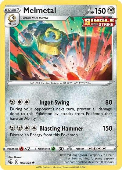 Melmetal (SWSH08: Fusion Strike) Light Play Reverse Holofoil