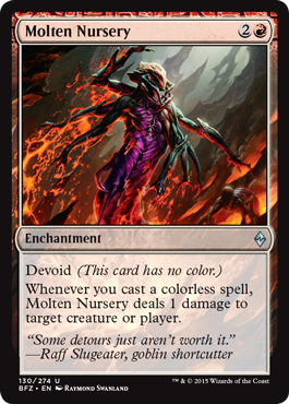 Molten Nursery (Battle for Zendikar) Medium Play