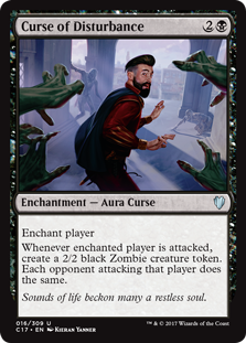 Curse of Disturbance (Commander 2017) Light Play