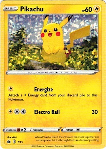Pikachu - 7 (McDonald's Promos 2022) Near Mint Holofoil