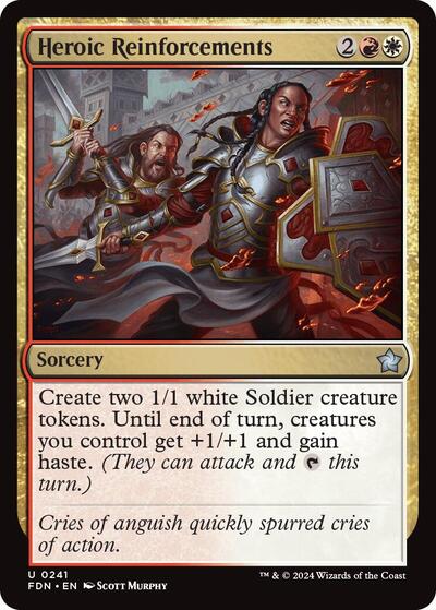 Heroic Reinforcements (Foundations) Light Play Foil