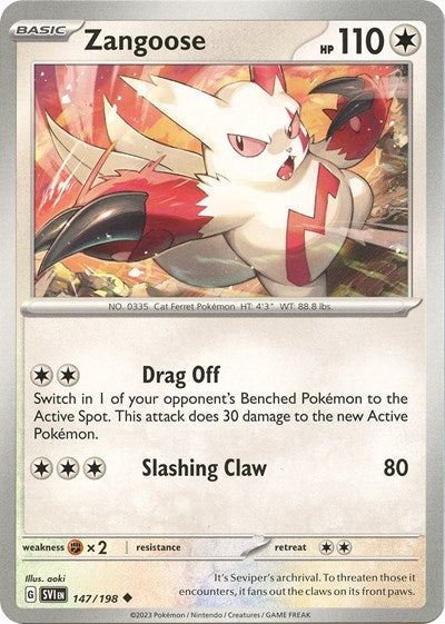 Zangoose - 147 (Scarlet and Violet: Base Set) Light Play