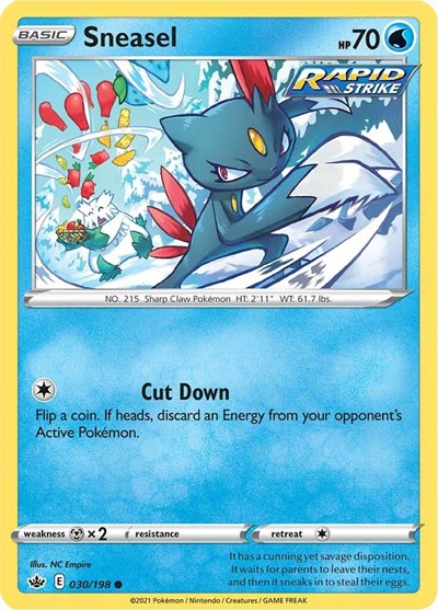 Sneasel (SWSH06: Chilling Reign) Medium Play