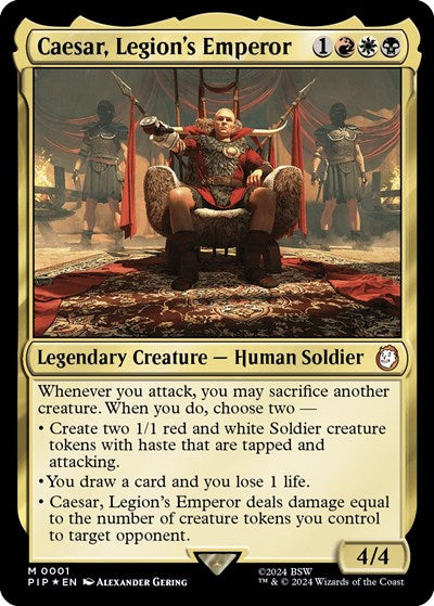 Caesar, Legion's Emperor (Universes Beyond: Fallout) Light Play Foil
