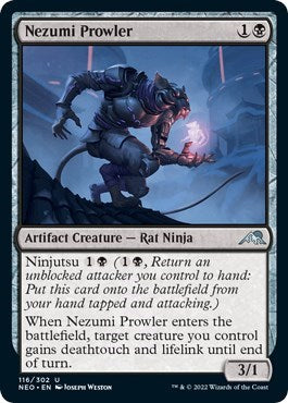 Nezumi Prowler (Kamigawa: Neon Dynasty) Light Play