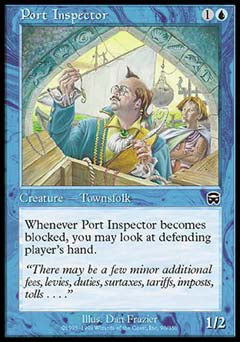 Port Inspector (Mercadian Masques) Medium Play