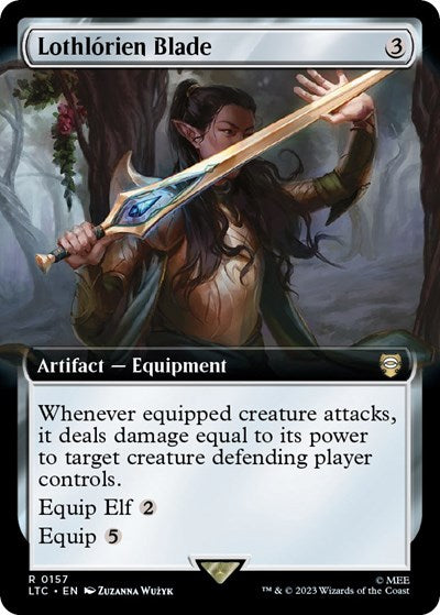Lothlorien Blade (Extended Art) (Commander: The Lord of the Rings: Tales of Middle-earth) Light Play