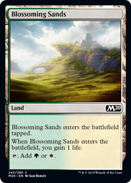 Blossoming Sands (Magic 2020 Core Set) Light Play