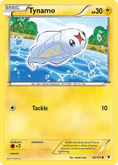 Tynamo (39) (Noble Victories) Light Play Reverse Holofoil