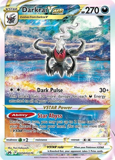 Darkrai VSTAR (Crown Zenith: Galarian Gallery) Near Mint Holofoil