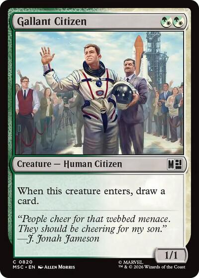 Gallant Citizen (Commander: Marvel Super Heroes) Light Play