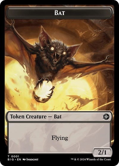 Bat Token (Outlaws of Thunder Junction: The Big Score) Light Play