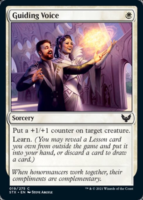 Guiding Voice (Strixhaven) Light Play Foil