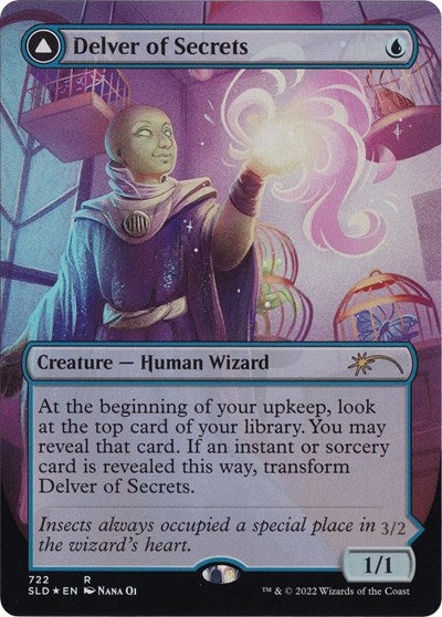 Delver of Secrets (722) (Secret Lair) Light Play Foil