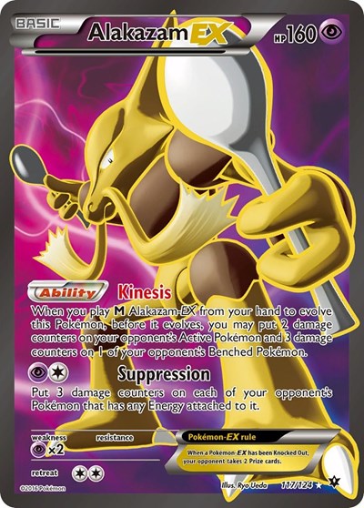 Alakazam EX (Full Art) (XY - Fates Collide) Medium Play Holofoil