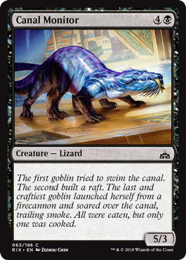 Canal Monitor (Rivals of Ixalan) Light Play