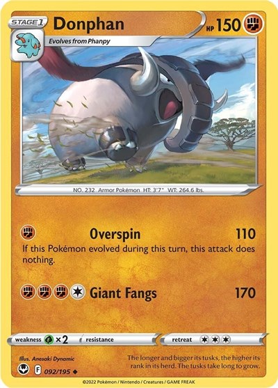 Donphan (SWSH12: Silver Tempest) Light Play