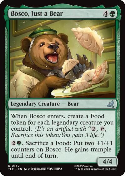Bosco, Just a Bear (Avatar: The Last Airbender: Eternal-Legal) Light Play Foil