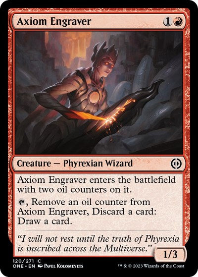 Axiom Engraver (Phyrexia: All Will Be One) Light Play