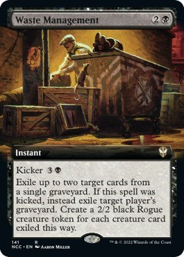 Waste Management (Extended Art) (Commander: Streets of New Capenna) Light Play
